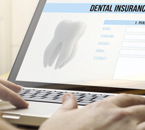dental insurance form on a computer
